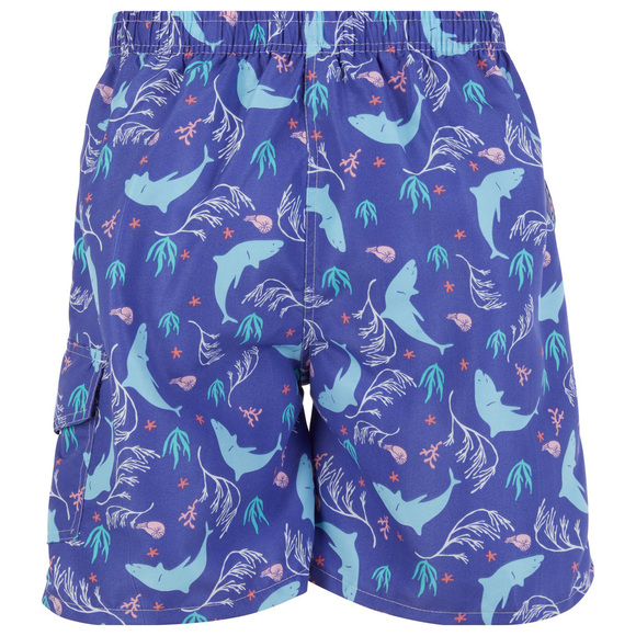 Mens Swimming Trunks, Beach Shorts Vacation SwimSuit Cargo Pocket, Deep Sea - Picture 3 of 6